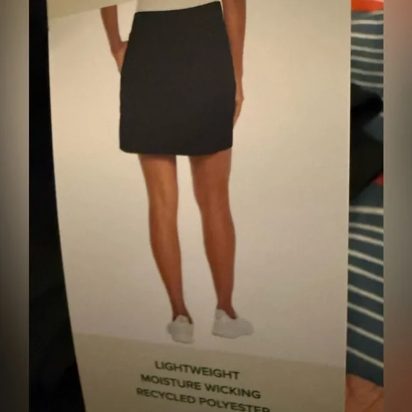 Orvis Skort Women Black Moisture Wicking Golf Travel Sport Tennis Skirt - Picture 6 of 7
